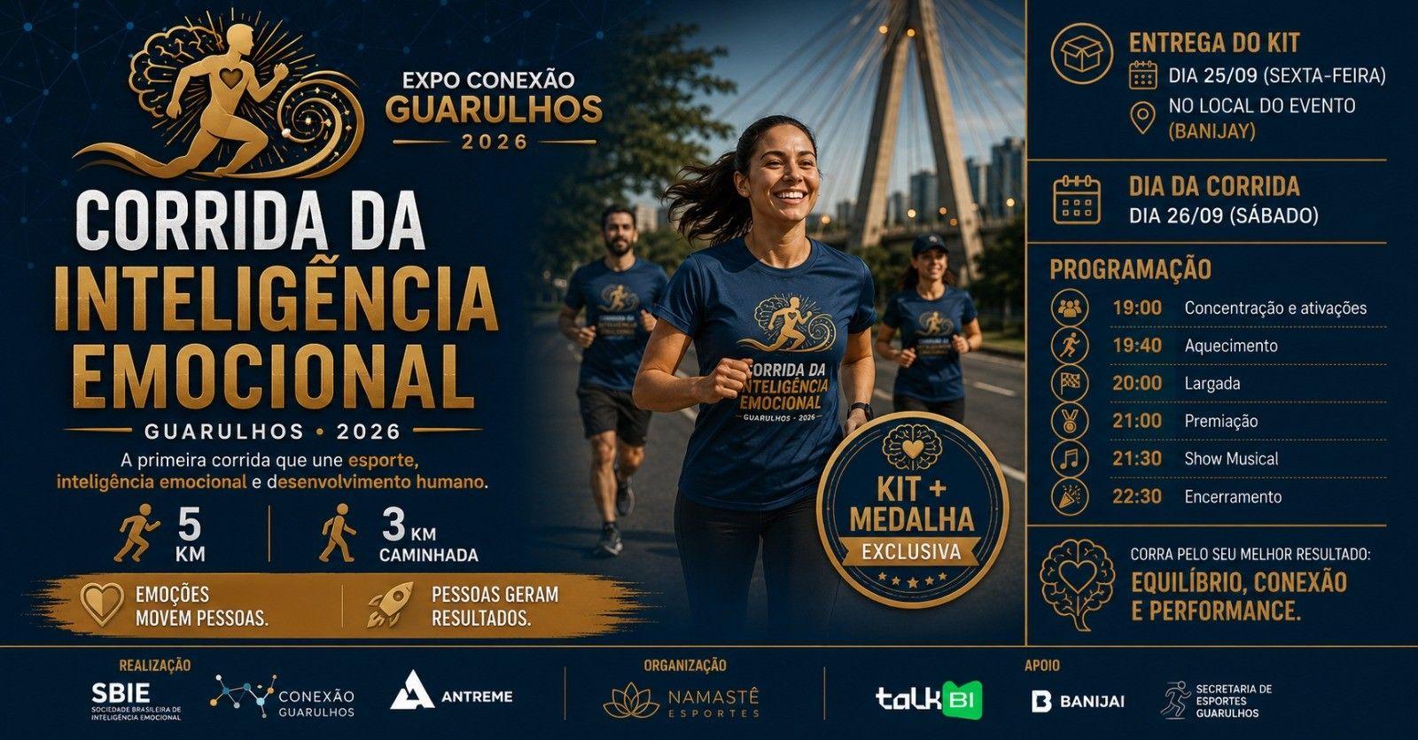Imagem de divulgação do evento CORRIDA E CAMINHADA DA INTELIGÊNCIA EMOCIONAL